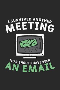 I Survived Another Meeting That Should Have Been An E-mail: 120 Pages I 6x9 I Lined