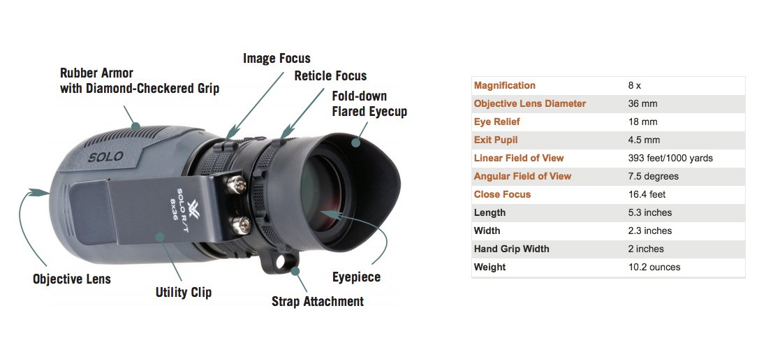 VORTEX 8x36 SOLO R/T TACTICAL MONOCULAR review