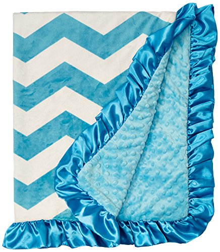 Algopix Similar Product 6 - Boy or Girl Unisex Aqua Chevron Print