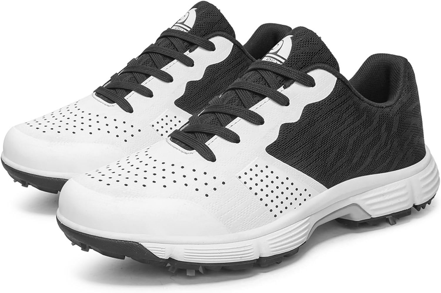 Waterproof With 7 Spikes Golf Shoes For Men - Summer Mens Comfortable Breathable Golf Sport Sneakers Male Walking Footwears- Golf Trainers Shoes_voghion.com