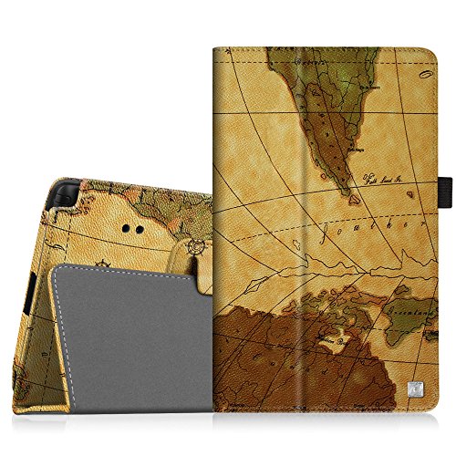 Fintie LG G Pad X8.3 (4G LTE Verizon Wireless VK815) Folio Case - Premium PU Leather Cover with Auto Sleep/Wake Feature [For Verizon Wireless Model VK815] LG G Pad X8.3-Inch 4G LTE Tablet, Map Brown