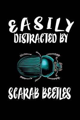Easily Distracted By Scarab Beetles: Animal Nature Collection