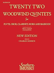 22 Woodwind Quintets - New Edition: Bassoon Part