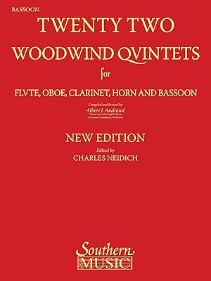 22 Woodwind Quintets - New Edition: Bassoon Part
