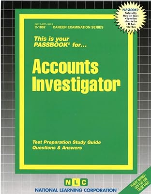 Accounts Investigator(Passbooks) (Career Examination Series)