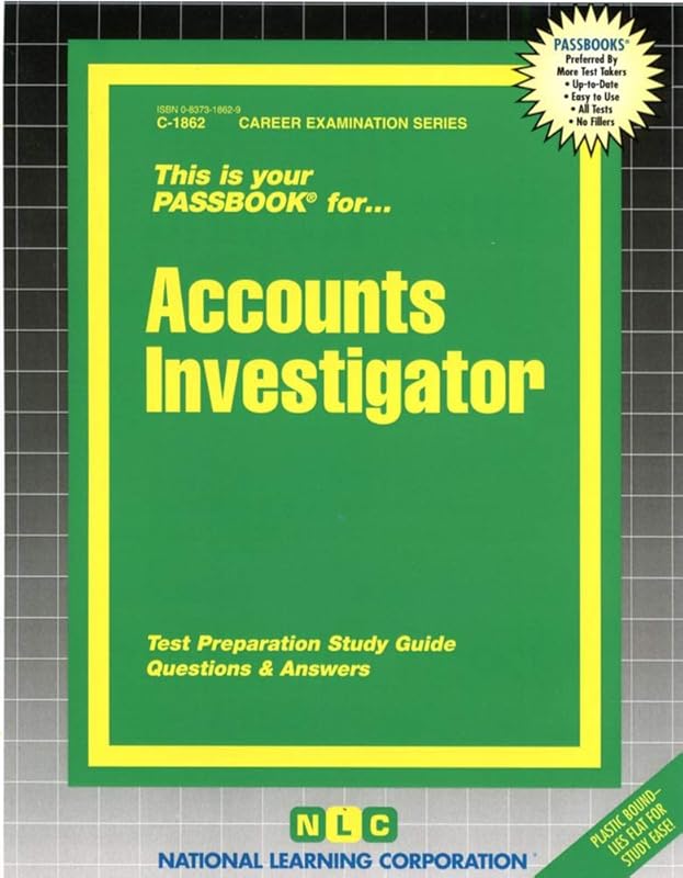 Accounts Investigator(Passbooks) (Career Examination Series) by National Learning Corporation