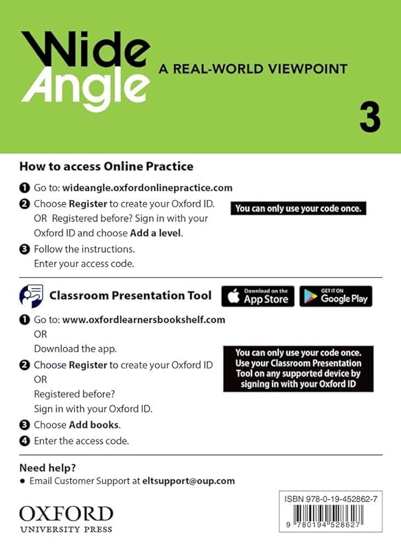 Wide Angle 3 Online Practice Teacher Access Card Pack by Oxford