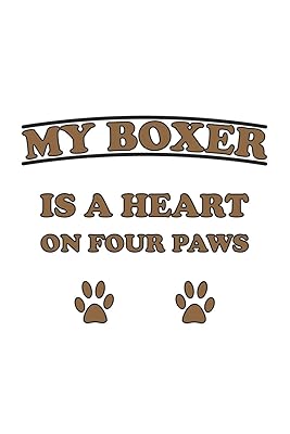 My Boxer is a heart on four paws: Monatsplaner, Termin-Kalender für Hunde-Halter | Geschenk-Idee | A5 | 120 Seiten