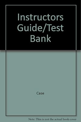 Instructors Guide/Test Bank
