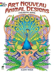 Art Nouveau Animal Designs Coloring Book