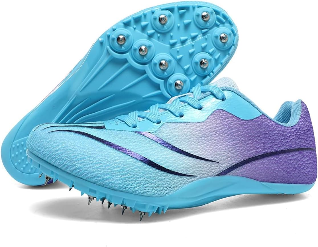 Men's Women's Running Spikes Sneakers, Ultra Lightweight Mesh Breathable Track & Field Shoes Fashion Sprint Trainers_vogvips.com