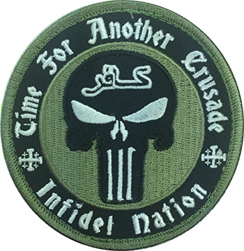 Patch Squad Men's Punisher Time For Another Crusader Infidel Nation Morale Patch
