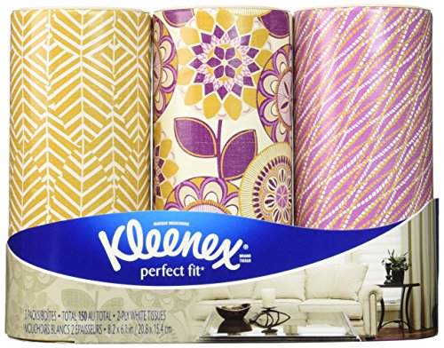 Kleenex Perfect Fit 3 Easy Fit Cylinders Decorator Colors (Plum)