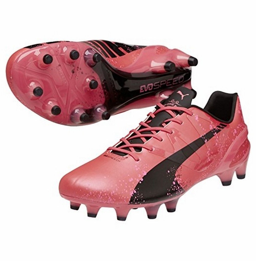 

PUMA Men's evoSPEED 1.3 Pink FG Soccer Cleat'