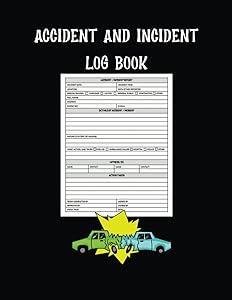 Accident and Incident Log Book: Record all incidences in your business, 8.5''X11'' 120 pages.