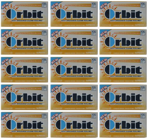 wrigleys orbit fabulous fruitini artificially flavored fresh