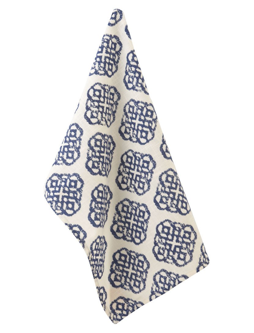 

Mandarin Lapis Medallion Dishtowel