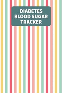 Diabetes Blood Sugar Tracker: Daily Blood Glucose Log Book (2 Years) For Women And Teen Girls - Stripes by Holt Branch Journals