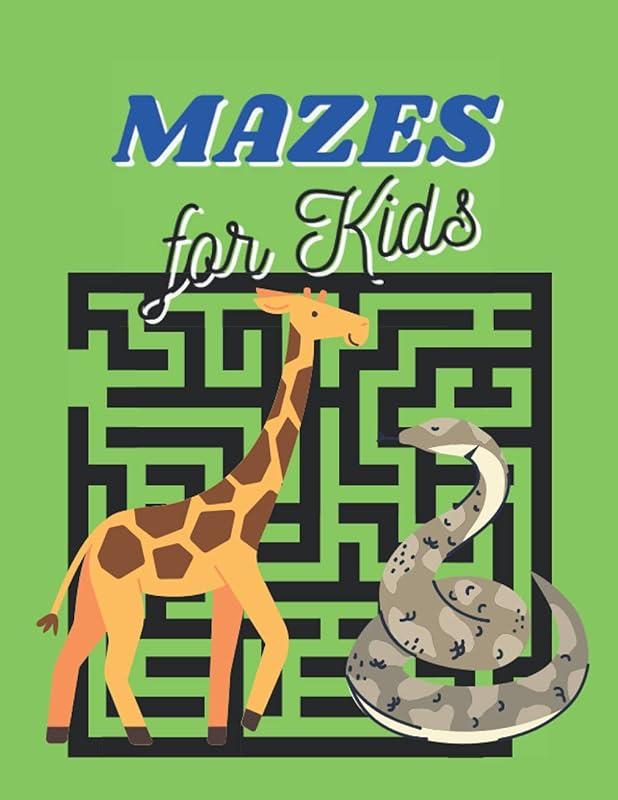 Mazes for Kids: Maze Activity Book for Girls and Boys / Workbook for Games, Puzzles, and Problem-Solving / 8.5x11 inches 124 pages / Including Solutions by Crisely