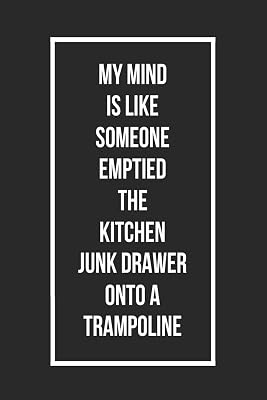 My Mind Is Like Someone Emptied the Kitchen Junk Drawer Onto a Trampoline: Funny Journals for Adults