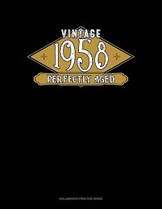 Vintage 1958 Perfectly Aged: Calligraphy Practice Paper