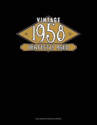 Vintage 1958 Perfectly Aged: Calligraphy Practice Paper