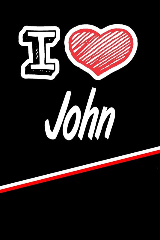 I Love John: Blank Recipe Cookbook 120 pages 6"x9" by Rob Cole