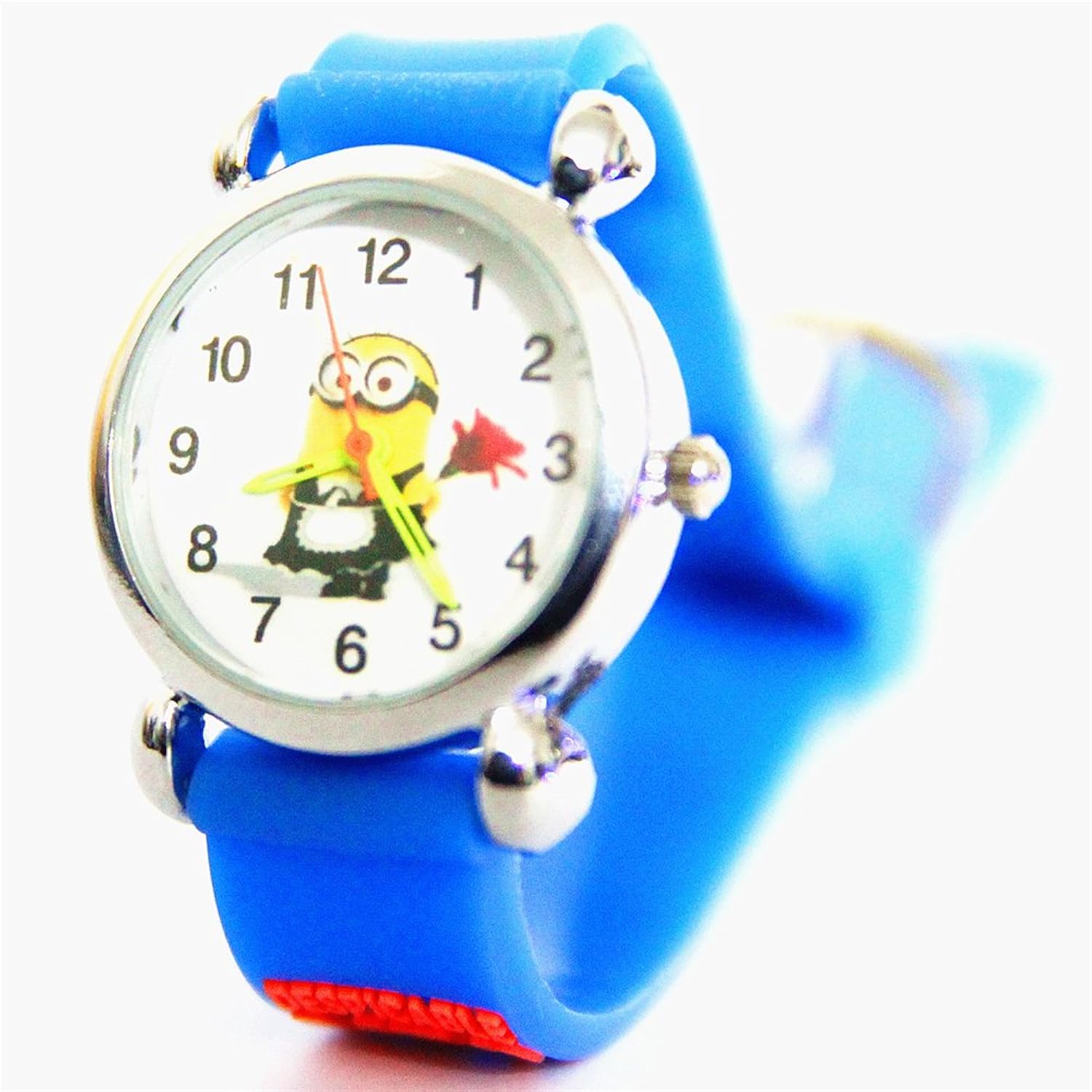 

3d Cartoon Despicable Me 2 Children Boys Kids Waterproof Quartz Wrist Watch Christmas Gift Box