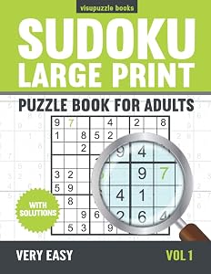 Sudoku Large Print: 200 Sudoku Puzzles for Adults Large Print - Very Easy with Solutions