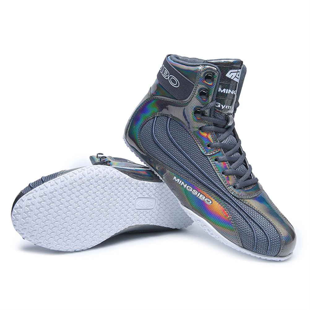 Boxing Shoes For Men Women Lightweight High Top Sneakers Breathable Athletic Sports Training Shoes With High Support_vogvips.com