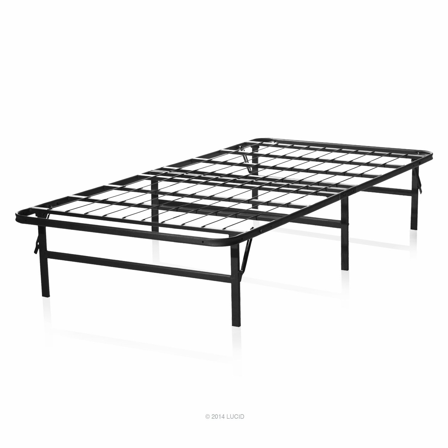 

LUCID Foldable Metal Platform Bed Frame and Mattress Foundation