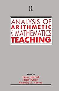 Analysis of Arithmetic for Mathematics Teaching by Gaea Leinhardt