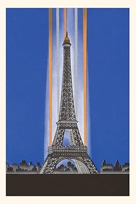Vintage Journal Art Deco Eiffel Tower (Pocket Sized - Found Image Press Journals)