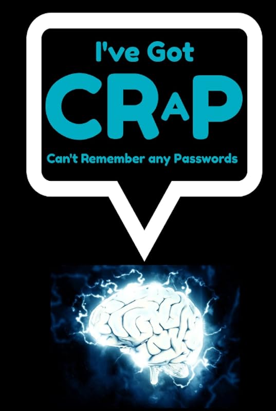 I've Got CRaP - Can't Remember any Passwords - This Password Log Book is perfect for organizing your passwords - Allows you to save URLs, Usernames, and Passwords by Guy Naslund