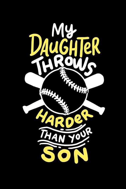 My Daughter Throws Harder Than Your Son: 120 Pages I 6x9 I Graph Paper 4x4 I Funny Softball Sport Competition Gifts by Funny Notebooks