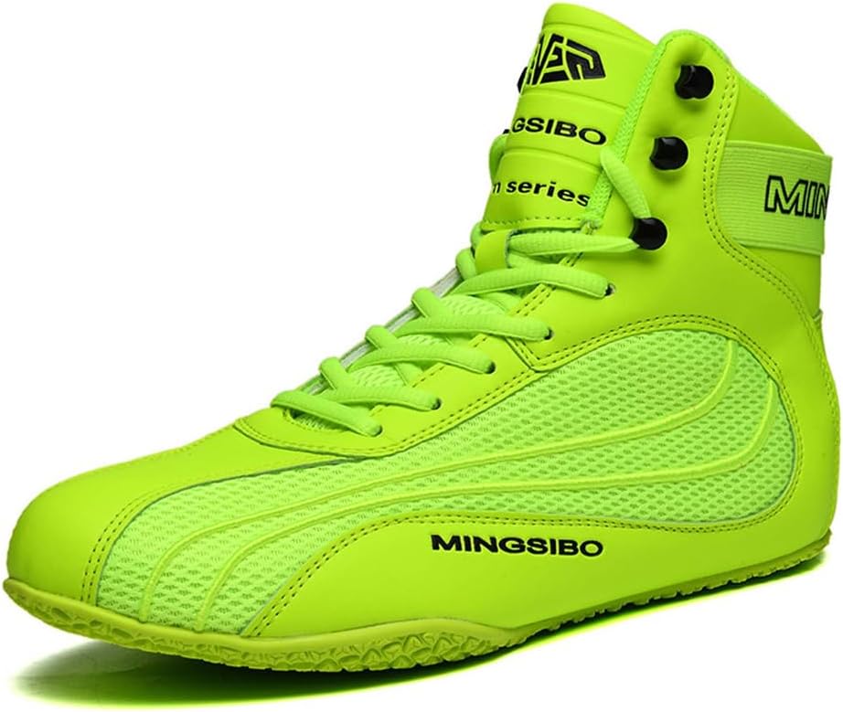 Boxing Shoes For Men Women Lightweight High Top Sneakers Breathable Athletic Sports Training Shoes With High Support_vogvips.com