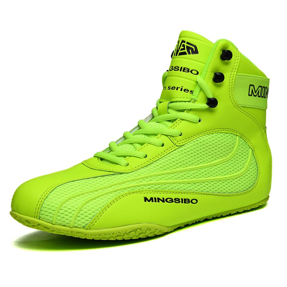 Boxing Shoes For Men Women Lightweight High Top Sneakers Breathable Athletic Sports Training Shoes With High Support_vogvips.com