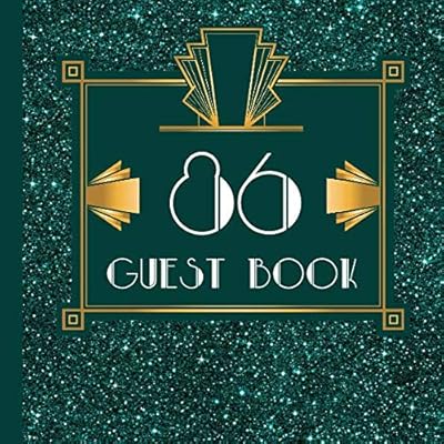 86 Guest Book: Teal Guest Book Includes Gift Tracker and Picture Pages to Create a Lasting Keepsake to Treasure Forever