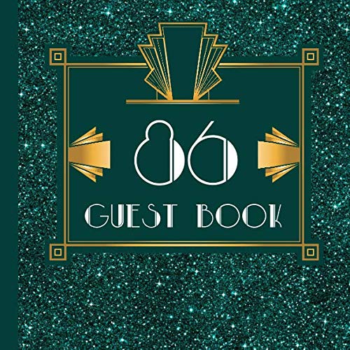 86 Guest Book: Teal Guest Book Includes Gift Tracker and Picture Pages to Create a Lasting Keepsake to Treasure Forever by Gatsby Design