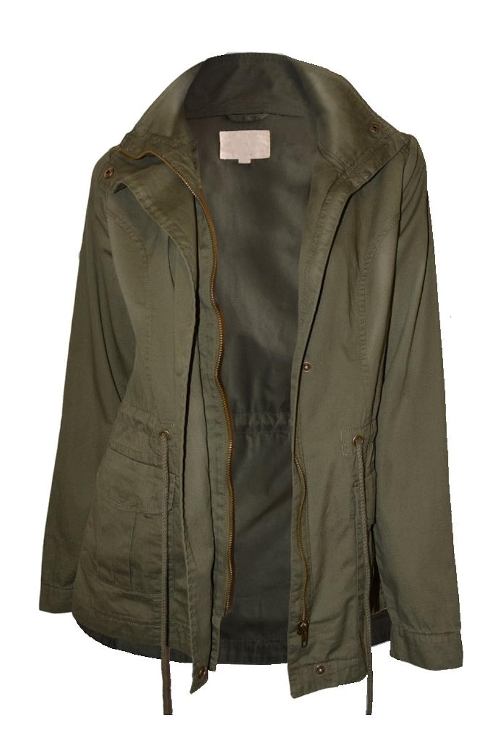 

Comfort Alley Women's Fashion Zip up Safari Anorak Military Jacket