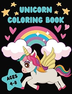 Unicorn Coloring Book: For Kids Ages 4-8 by Pixbi Designs