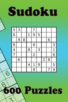 Sudoku Puzzle Book: For Travel, 600 Sudoku Puzzles