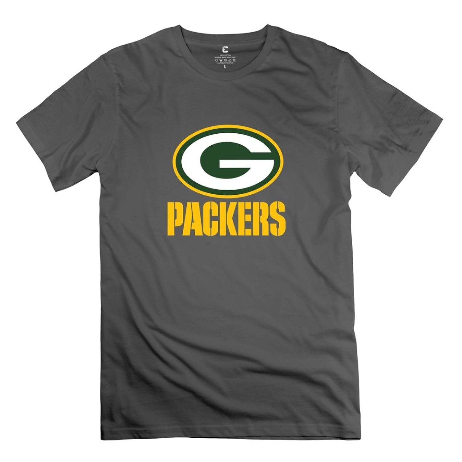 

YWT Green Bay Packers Logo Man's T Shirt Normal Fit Cool Black