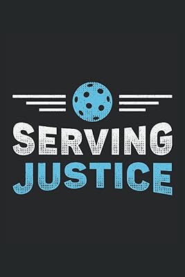 SERVING JUSTICE: Address Book and Password Keeper Address Book Alphabetical Tabs (6x9 inches) with 120 pages in the Pickleball Dink Pickleball Player Design