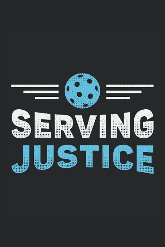 SERVING JUSTICE: Address Book and Password Keeper Address Book Alphabetical Tabs (6x9 inches) with 120 pages in the Pickleball Dink Pickleball Player Design by TD Publishing