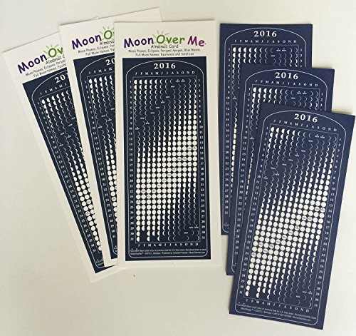 Moon Calendar 2016, Magnet, MoonMaggy - 3 set