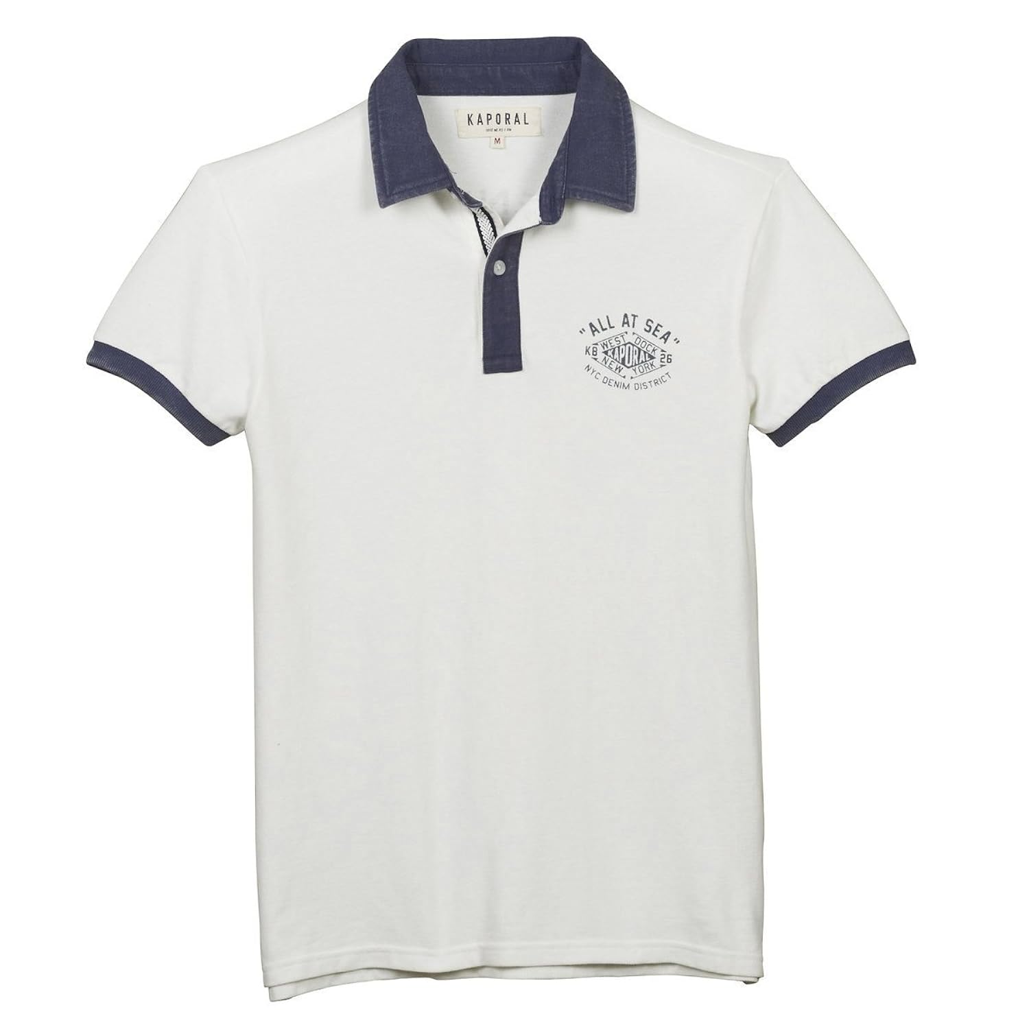 

Kaporal Mens Krime Pure Cotton Short-Sleeved Polo Shirt