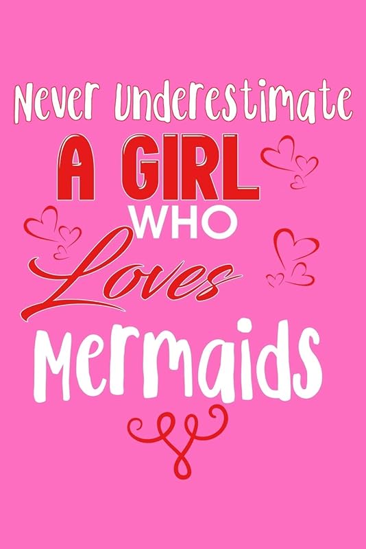 Never Underestimate A Girl Who Loves Mermaids: Recipe Book Food by Green Cow Land