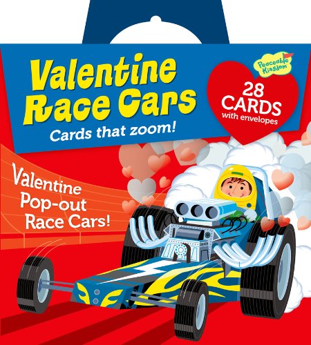 Peaceable Kingdom / Pop-Out Race Car Super Valentine Card Pack