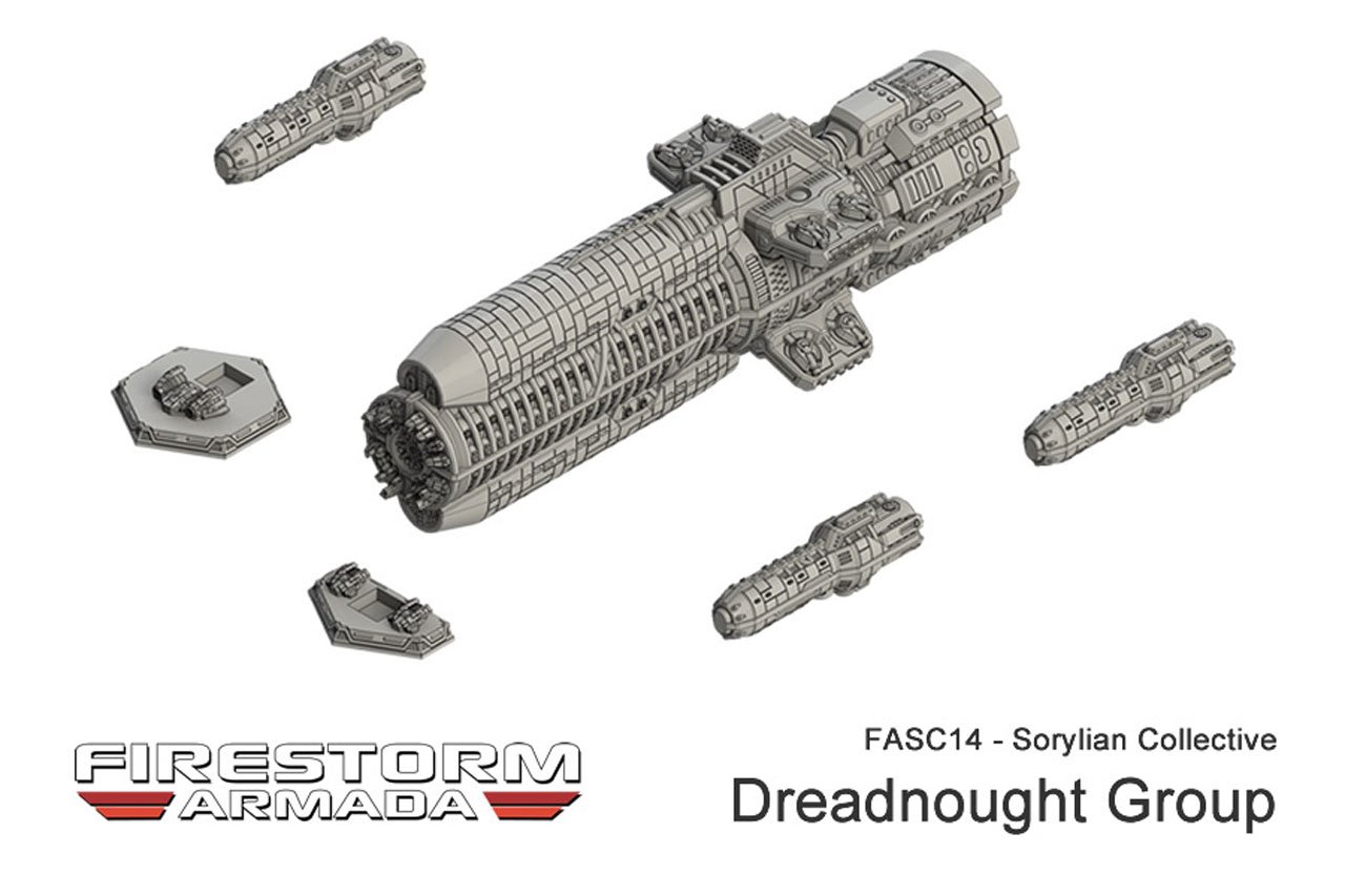 

Firestorm Armada: Sorylian Dreadnought Group